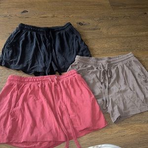Aerie 3 pack chill shorts XXS